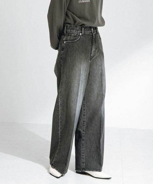 Sonny Label/サニーレーベル 『34サイズ/低身長向けも展開』センタープレスストレートデニム ブラック 34 Sonny Label/サニーレーベル 『34サイズ/低身長向けも展開』センタープレスストレートデニム ブラック 34