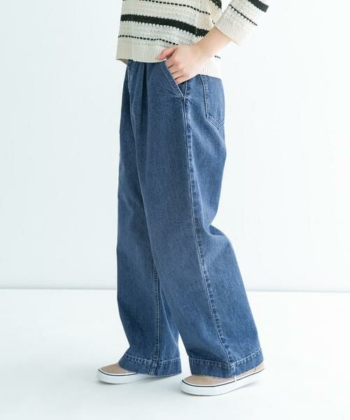 Sonny Label / サニーレーベル デニムパンツ | 『34サイズ/低身長向けも展開』タックデニム | 詳細10