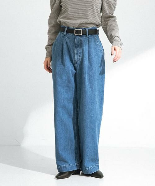 Sonny Label / サニーレーベル デニムパンツ | 『34サイズ/低身長向けも展開』タックデニム | 詳細2