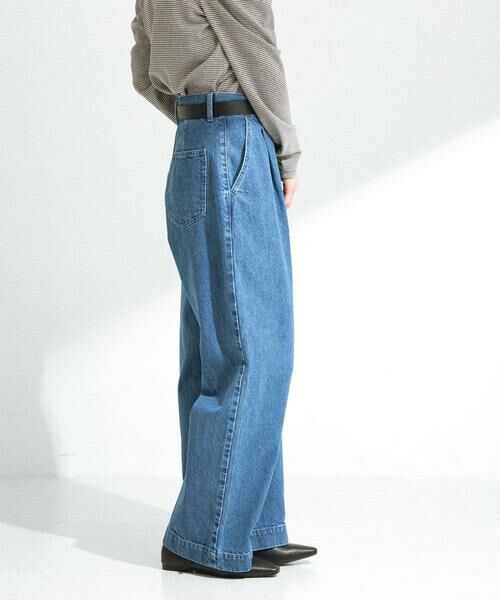 Sonny Label / サニーレーベル デニムパンツ | 『34サイズ/低身長向けも展開』タックデニム | 詳細3