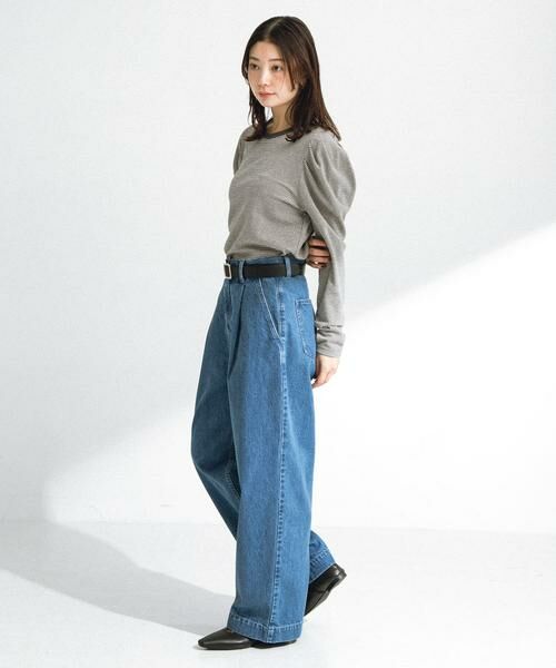 Sonny Label / サニーレーベル デニムパンツ | 『34サイズ/低身長向けも展開』タックデニム | 詳細7