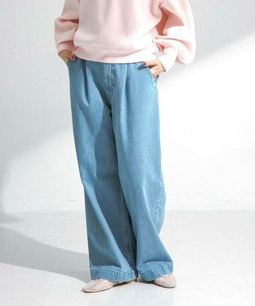 Sonny Label / サニーレーベル デニムパンツ | 『34サイズ/低身長向けも展開』タックデニム | 詳細23