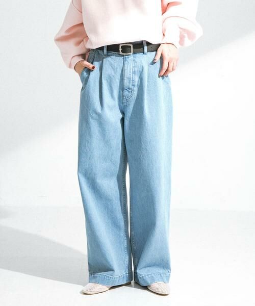 Sonny Label / サニーレーベル デニムパンツ | 『34サイズ/低身長向けも展開』タックデニム | 詳細24