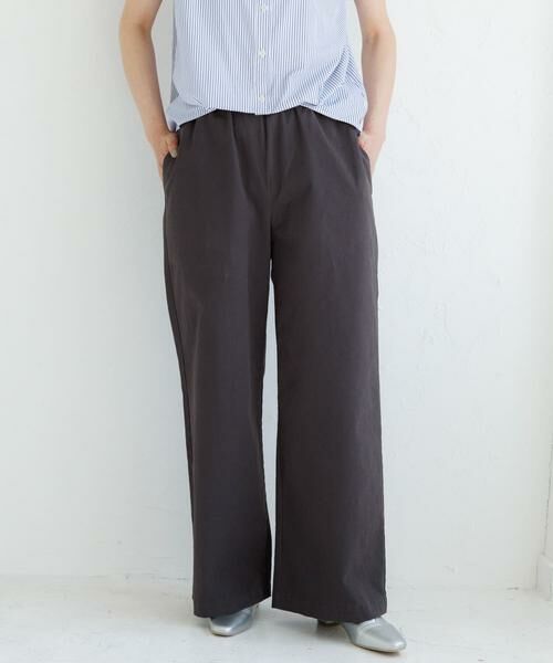 Sonny Label / サニーレーベル その他パンツ | ツイルイージーパンツ(ダークグレー)