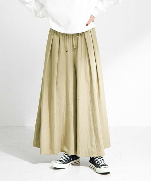 Sonny Label / サニーレーベル その他パンツ | レーヨンツイルイージースカーチョ(ベージュ)