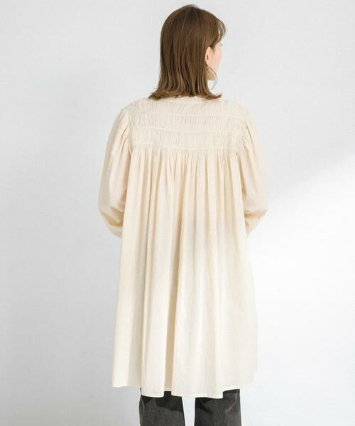 Sonny Label / サニーレーベル ワンピース | コットンギャザーチュニックブラウスミニワンピース | 詳細4