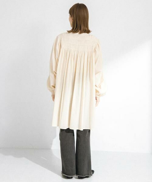 Sonny Label / サニーレーベル ワンピース | コットンギャザーチュニックブラウスミニワンピース | 詳細7