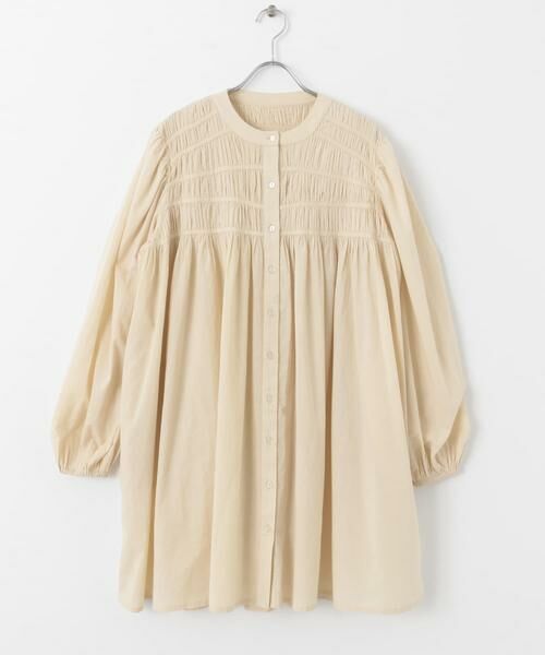 Sonny Label / サニーレーベル ワンピース | コットンギャザーチュニックブラウスミニワンピース | 詳細8
