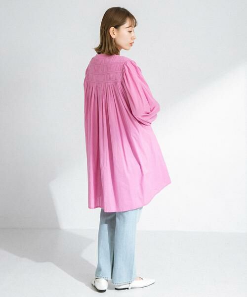 Sonny Label / サニーレーベル ワンピース | コットンギャザーチュニックブラウスミニワンピース | 詳細15