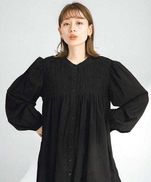 Sonny Label / サニーレーベル ワンピース | コットンギャザーチュニックブラウスミニワンピース | 詳細23