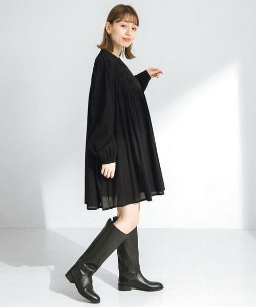 Sonny Label / サニーレーベル ワンピース | コットンギャザーチュニックブラウスミニワンピース | 詳細28