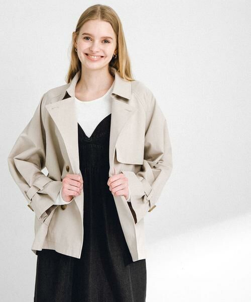Sonny Label / サニーレーベル トレンチコート | 撥水ショートトレンチコート | 詳細1