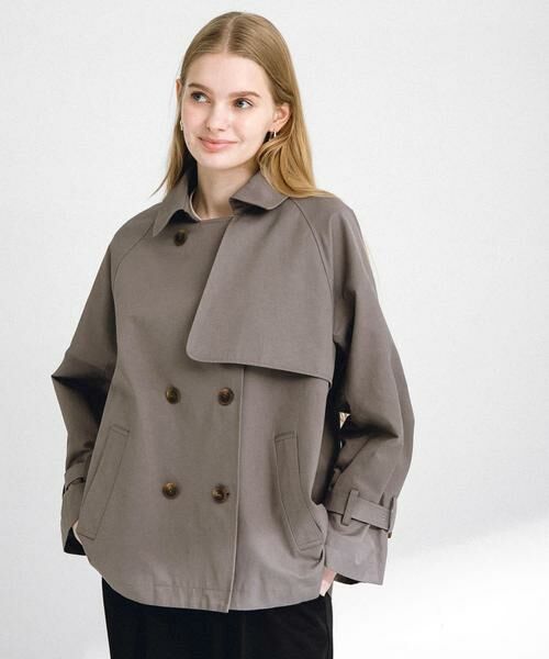 Sonny Label / サニーレーベル トレンチコート | 撥水ショートトレンチコート | 詳細16