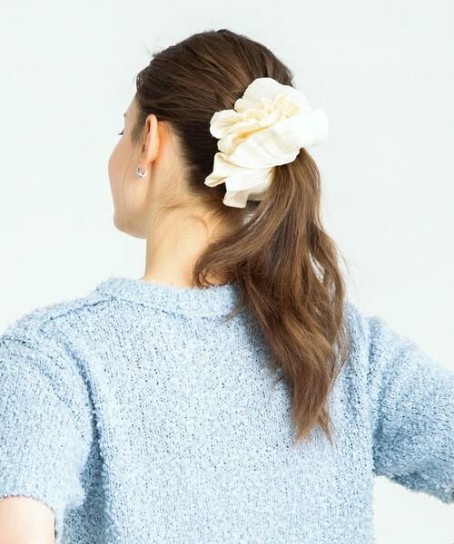 Sonny Label / サニーレーベル ヘアゴム・シュシュ | シャイニーサテンフレアシュシュ | 詳細1