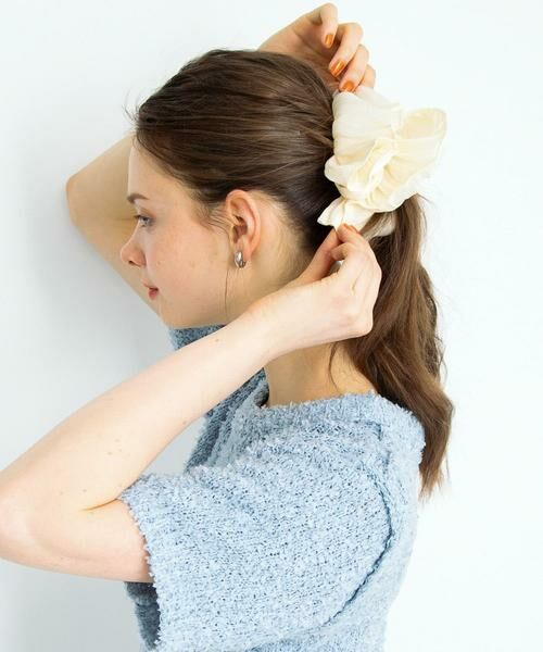 Sonny Label / サニーレーベル ヘアゴム・シュシュ | シャイニーサテンフレアシュシュ | 詳細2