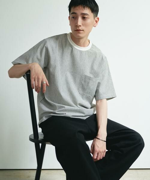 Sonny Label / サニーレーベル Tシャツ | 『接触冷感/イージーケア』リネン混ショートスリーブTシャツ | 詳細10