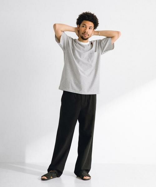 Sonny Label / サニーレーベル Tシャツ | 『接触冷感/イージーケア』リネン混ショートスリーブTシャツ | 詳細15