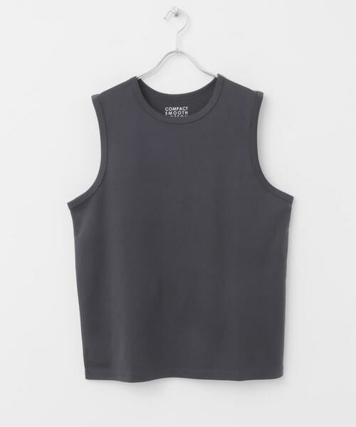 Sonny Label/サニーレーベル コットンレイヤードタンクトップ チャコールグレー S Sonny Label/サニーレーベル コットンレイヤードタンクトップ チャコールグレー S