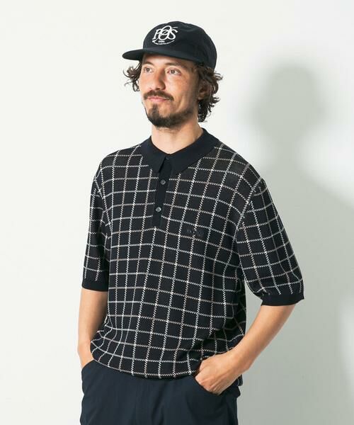 Sonny Label / サニーレーベル ニット・セーター | OOPSチェック柄ニットポロシャツ | 詳細12