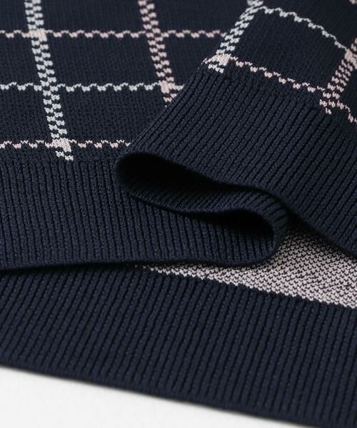 Sonny Label / サニーレーベル ニット・セーター | OOPSチェック柄ニットポロシャツ | 詳細21