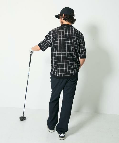 Sonny Label / サニーレーベル ニット・セーター | OOPSチェック柄ニットポロシャツ | 詳細15