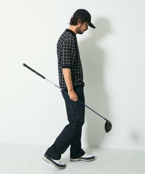 Sonny Label / サニーレーベル ニット・セーター | OOPSチェック柄ニットポロシャツ | 詳細16