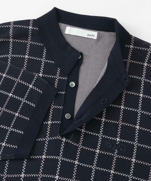 Sonny Label / サニーレーベル ニット・セーター | OOPSチェック柄ニットポロシャツ | 詳細19