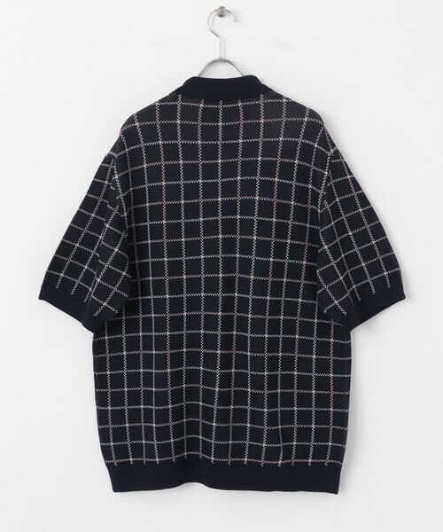 Sonny Label / サニーレーベル ニット・セーター | OOPSチェック柄ニットポロシャツ | 詳細20