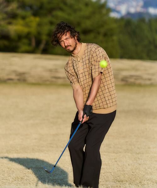 Sonny Label / サニーレーベル ニット・セーター | OOPSチェック柄ニットポロシャツ | 詳細23