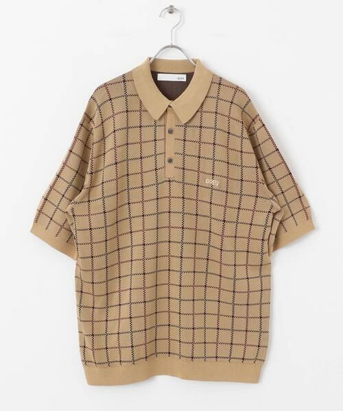 Sonny Label / サニーレーベル ニット・セーター | OOPSチェック柄ニットポロシャツ | 詳細26