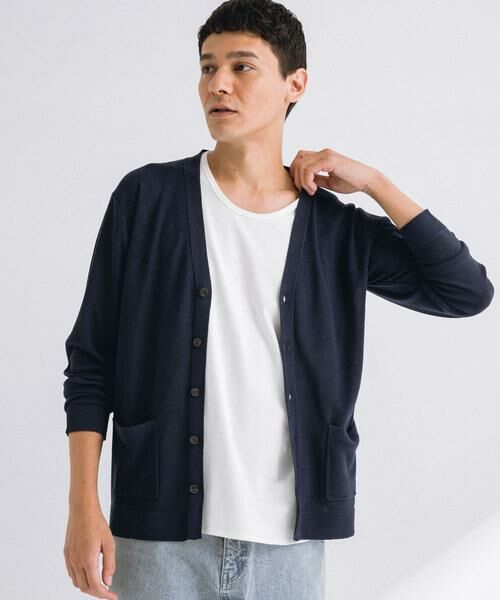Sonny Label / サニーレーベル カーディガン・ボレロ | リネン混ニットカーディガン | 詳細1