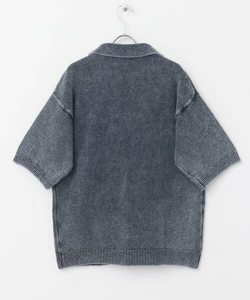 Sonny Label / サニーレーベル ポロシャツ | インディゴパイルスキッパーポロシャツ | 詳細9