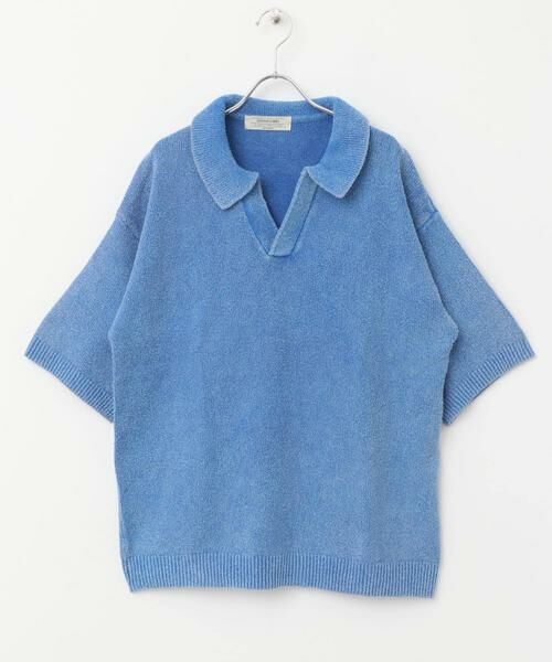 Sonny Label / サニーレーベル ポロシャツ | インディゴパイルスキッパーポロシャツ | 詳細24