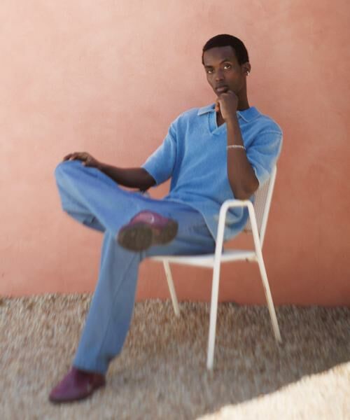 Sonny Label / サニーレーベル ポロシャツ | インディゴパイルスキッパーポロシャツ | 詳細19