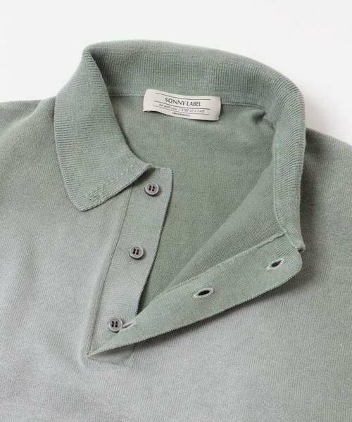 Sonny Label / サニーレーベル ニット・セーター | ピグメントニットポロシャツ | 詳細10