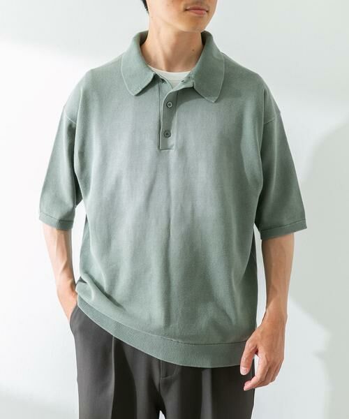 Sonny Label / サニーレーベル ニット・セーター | ピグメントニットポロシャツ | 詳細2