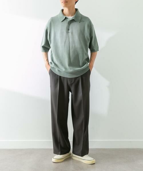 Sonny Label / サニーレーベル ニット・セーター | ピグメントニットポロシャツ | 詳細3