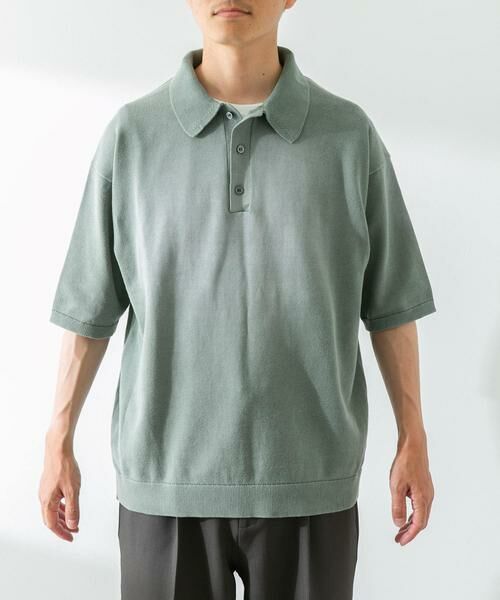 Sonny Label / サニーレーベル ニット・セーター | ピグメントニットポロシャツ | 詳細5