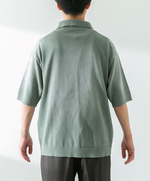 Sonny Label / サニーレーベル ニット・セーター | ピグメントニットポロシャツ | 詳細7