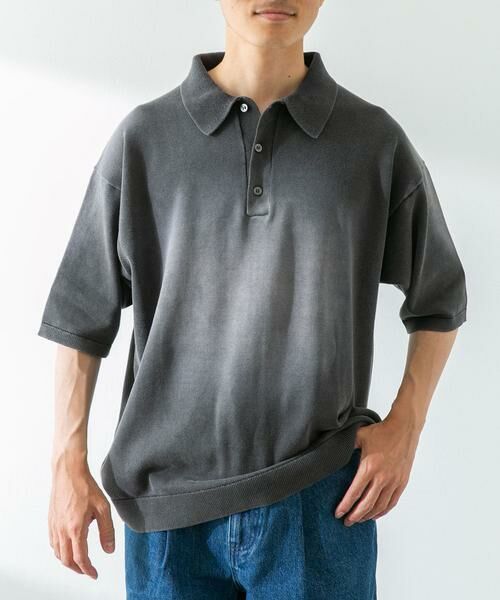 Sonny Label / サニーレーベル ニット・セーター | ピグメントニットポロシャツ | 詳細15