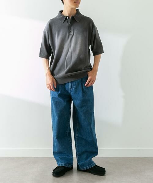 Sonny Label / サニーレーベル ニット・セーター | ピグメントニットポロシャツ | 詳細16