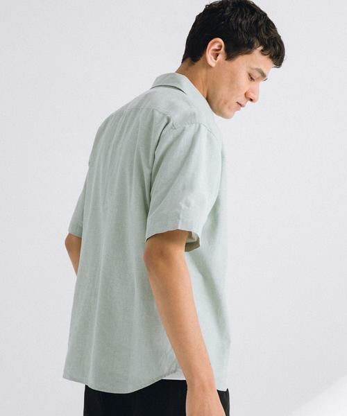 Sonny Label / サニーレーベル シャツ・ブラウス | 『吸水速乾/接触冷感』リネン混ハーフスリーブシャツ | 詳細3
