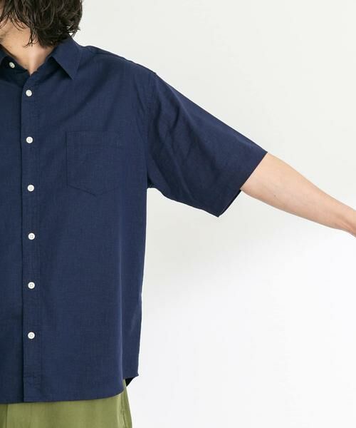 Sonny Label / サニーレーベル シャツ・ブラウス | 『吸水速乾/接触冷感』リネン混ハーフスリーブシャツ | 詳細30