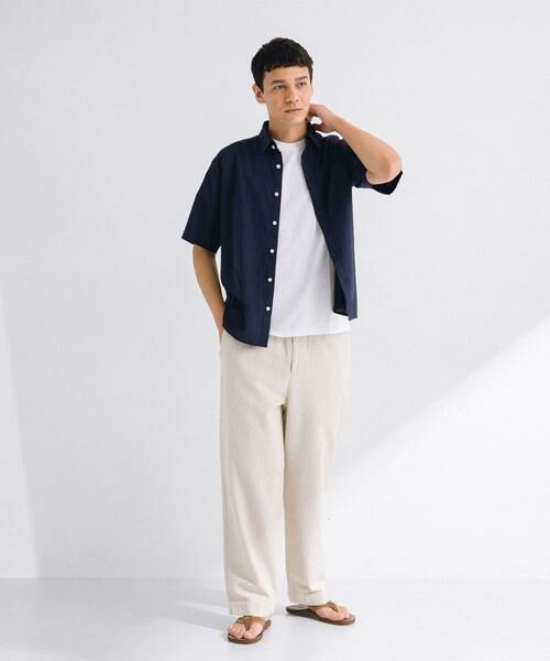 Sonny Label / サニーレーベル シャツ・ブラウス | 『吸水速乾/接触冷感』リネン混ハーフスリーブシャツ | 詳細18