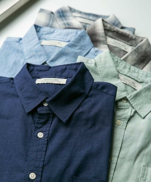 Sonny Label / サニーレーベル シャツ・ブラウス | 『吸水速乾/接触冷感』リネン混ハーフスリーブシャツ | 詳細23