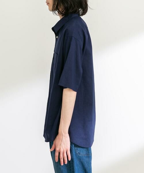 Sonny Label / サニーレーベル シャツ・ブラウス | 『吸水速乾/接触冷感』リネン混ハーフスリーブシャツ | 詳細25