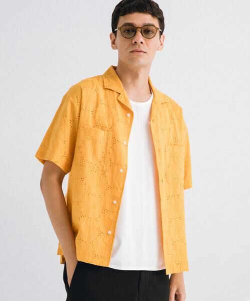 Sonny Label / サニーレーベル シャツ・ブラウス | レース刺繍ショートスリーブシャツ | 詳細1