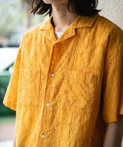 Sonny Label / サニーレーベル シャツ・ブラウス | レース刺繍ショートスリーブシャツ | 詳細11