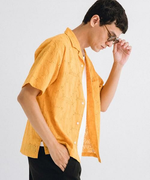 Sonny Label / サニーレーベル シャツ・ブラウス | レース刺繍ショートスリーブシャツ | 詳細4