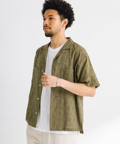 Sonny Label / サニーレーベル シャツ・ブラウス | レース刺繍ショートスリーブシャツ | 詳細24